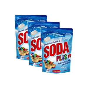 Soda Plus Optik Etkili El Ve Matik Çamaşır Sodası 3 X 500 Gr