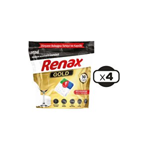 Gold Bulaşık Makinesi Kapsülü Hepsi Bir Arada 30 Lu X 4 Adet (120 Kapsül)