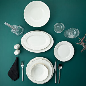 Tiffany Platin 30 Parça 6 Kişilik Yemek Takımı