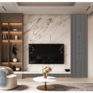Wi̇nflex  Eko-mi̇x  Keçeli̇ Akusti̇k Ahşap Paneli̇  –  Antrasi̇t Gri̇ (50x240cm). Antrasit