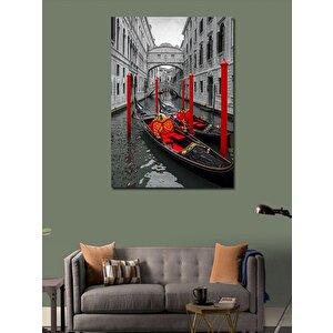 Kanvas Tablo Venedik Gondol Manzarası 50x70 cm