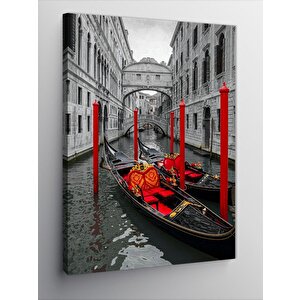 Kanvas Tablo Venedik Gondol Manzarası 100x140 cm