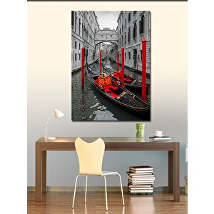 Kanvas Tablo Venedik Gondol Manzarası 100x140 cm