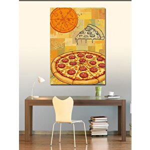 Kanvas Tablo Pizza Sanatı Ve Geometri 100x140 cm