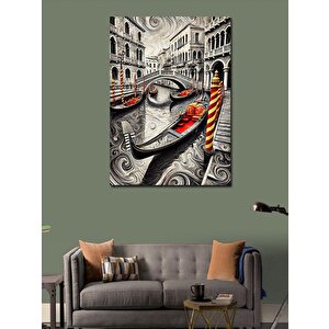 Kanvas Tablo Venedik Gondolları Ve Kanallar 50x70 cm