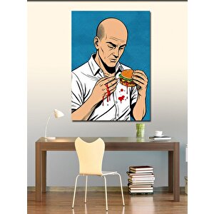 Kanvas Tablo Hamburger Yiyen Adam 100x140 cm
