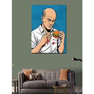 Kanvas Tablo Hamburger Yiyen Adam 100x140 cm