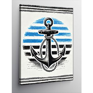 Kanvas Tablo Çapa Ve Deniz Teması 50x70 cm