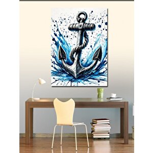 Kanvas Tablo Çapa Ve Su Motifi 70x100 cm