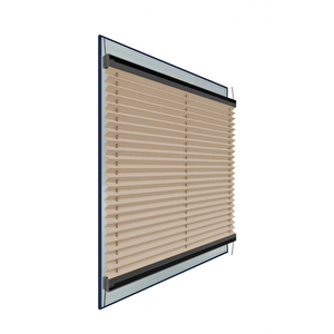 Gold Seri̇si̇ Açık Kahve Plise Perde Cam Balkon Perdesi Pimapen Perdesi Ofis Perdesi(vidalı Sistem) 70x100 cm