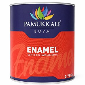 Pamukkale Enamel Sentetik Parlak Yağlı Boya 0.75 Kg Parlak Siyah