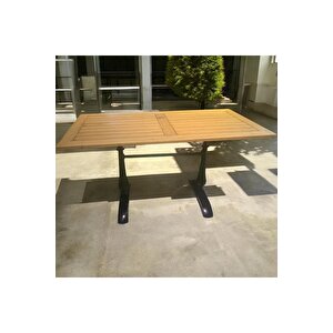 Cafe Masa Bambu  Ahşap Yemek Masası 120 X 70