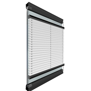 Damla Seri̇si̇ Beyaz Plise Perde Cam Balkon Perdesi Pimapen Perdesi Ofis Perdesi(vidalı Sistem) 40x150 cm