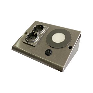 Beyaz Işık 3 Watt Tezgah Altı Plastik Priz E2130 Füme