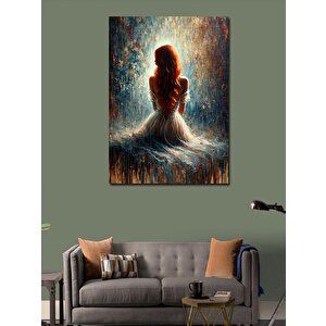 Kanvas Tablo Yalnız Kadın Ve Işık 70x100 cm