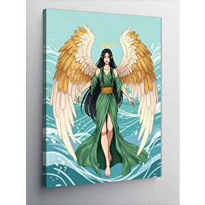 Kanvas Tablo Kanatlı Kadın Ve İlahi Enerji 100x140 cm