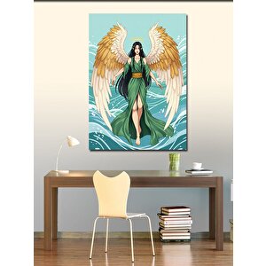 Kanvas Tablo Kanatlı Kadın Ve İlahi Enerji 100x140 cm