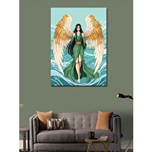 Kanvas Tablo Kanatlı Kadın Ve İlahi Enerji 100x140 cm