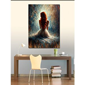 Kanvas Tablo Yalnız Kadın Ve Işık 50x70 cm