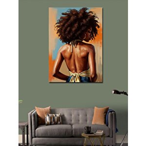Kanvas Tablo Afrikalı Kadın Profili 50x70 cm