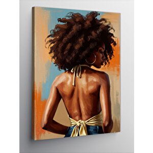 Kanvas Tablo Afrikalı Kadın Profili 100x140 cm
