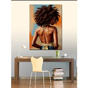 Kanvas Tablo Afrikalı Kadın Profili 100x140 cm
