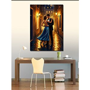 Kanvas Tablo Romantik Dans Gecesi 100x140 cm
