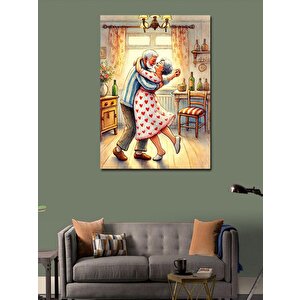 Kanvas Tablo Dans Eden Aşık Yaşlılar 50x70 cm
