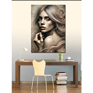 Kanvas Tablo Kadın Portresi 100x140 cm