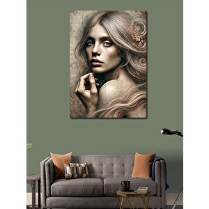 Kanvas Tablo Kadın Portresi 100x140 cm