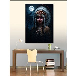 Kanvas Tablo Kızılderili Kadın Portresi 70x100 cm