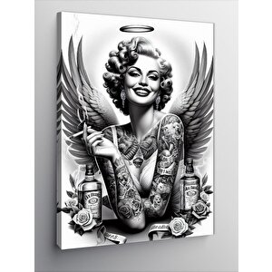 Kanvas Tablo Melek Kadın Ve Zarafet 100x140 cm