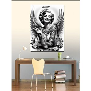 Kanvas Tablo Melek Kadın Ve Zarafet 100x140 cm