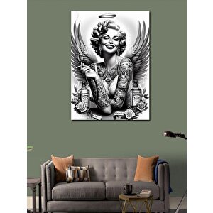 Kanvas Tablo Melek Kadın Ve Zarafet 100x140 cm