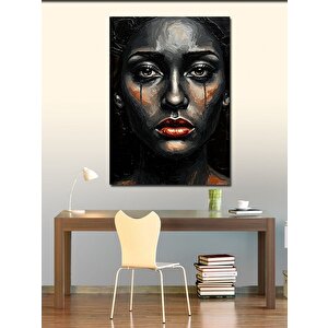 Kanvas Tablo Ağlayan Kadın Ve Derin Duygular 100x140 cm