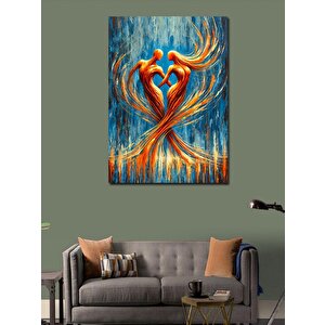 Kanvas Tablo Alev Dansı Figürü 70x100 cm