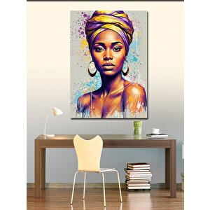 Kanvas Tablo Zarif Afrika Kadını 100x140 cm