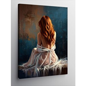 Kanvas Tablo Sakinlik İçinde Kadın 50x70 cm