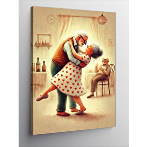 Kanvas Tablo Dans Eden Yaşlı Çift 70x100 cm