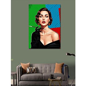 Kanvas Tablo Pop Art Kadın Portresi 50x70 cm