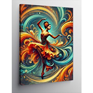 Kanvas Tablo Alevli Dans Ve Coşku 70x100 cm