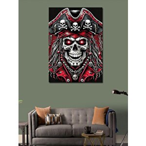 Kanvas Tablo Korsan Ve Kafatası 70x100 cm