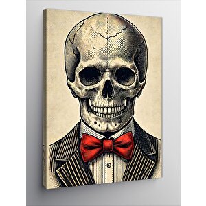 Kanvas Tablo Papyonlu Kafatası 50x70 cm