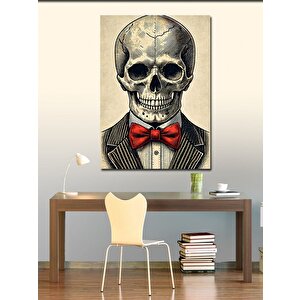 Kanvas Tablo Papyonlu Kafatası 50x70 cm