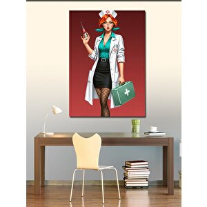 Kanvas Tablo Retro Hemşire Ve Sağlık 70x100 cm