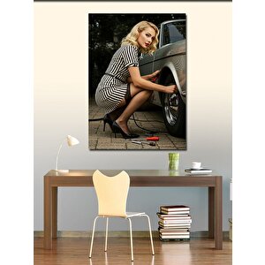 Kanvas Tablo Tamirci Kadın 50x70 cm