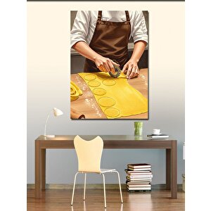 Kanvas Tablo Hamur Yapan Aşçı 100x140 cm