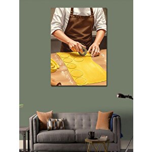 Kanvas Tablo Hamur Yapan Aşçı 70x100 cm