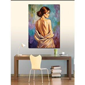 Kanvas Tablo Sırtı Dönük Kadın Figürü 50x70 cm