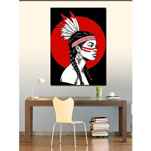 Kanvas Tablo Kırmızı Başlıklı Kadın 50x70 cm